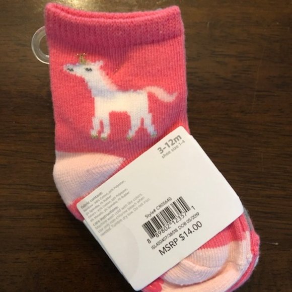 Unicorn Themed Baby socks - Picture 2 of 3
